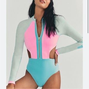 Love shack fancy x hurley collab long sleeve one piece